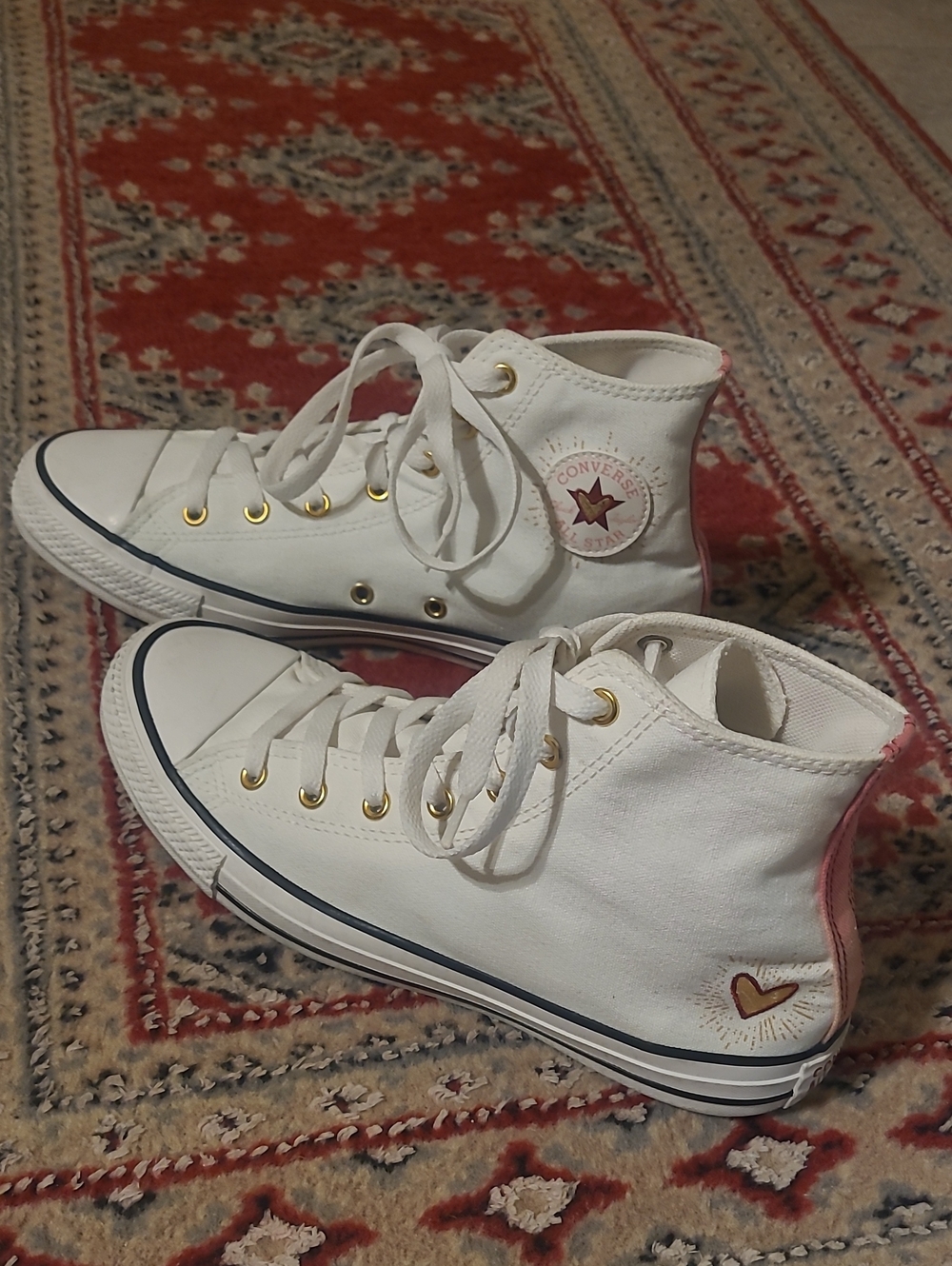 Converse Chuck Taylor All☆Star High Valentine's Day Sneakers, Size 7
